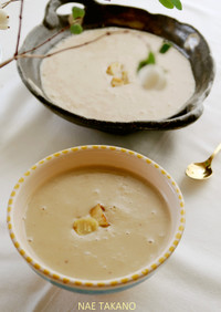豆乳と味噌で作る♡生栗のポタージュスープ