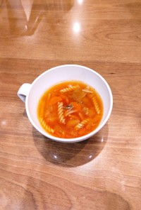 簡単　ミネストローネ風トマトスープ