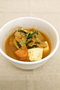 ピリ辛☆鶏手羽元と冬瓜のキムチスープ