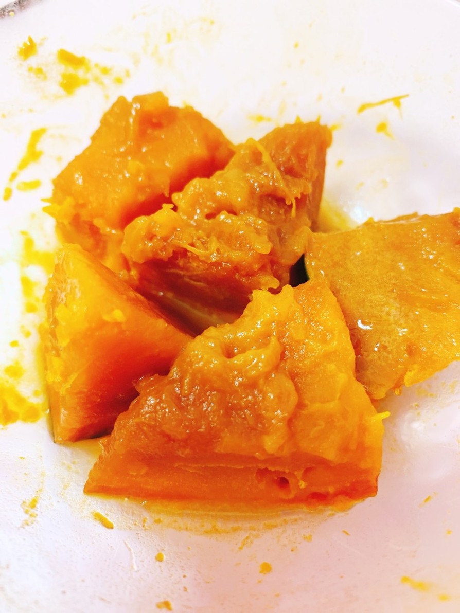 レンジで簡単！かぼちゃのバター醤油煮の画像