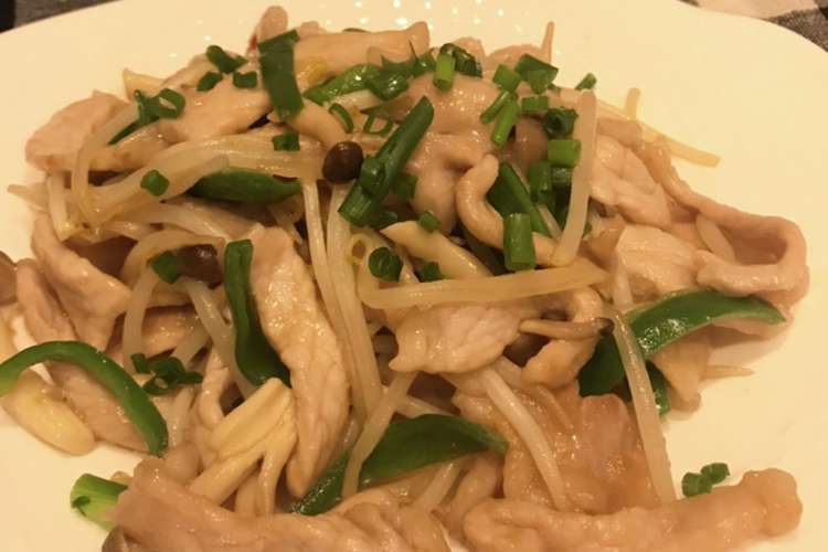 豚ロース薄切り肉ともやしの甘辛炒め レシピ 作り方 By Mariinuinu クックパッド