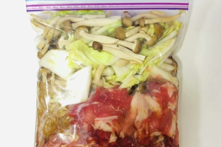 下味冷凍 豚バラのすき煮風 レシピ 作り方 By かけだしの主婦 クックパッド 簡単おいしいみんなのレシピが355万品