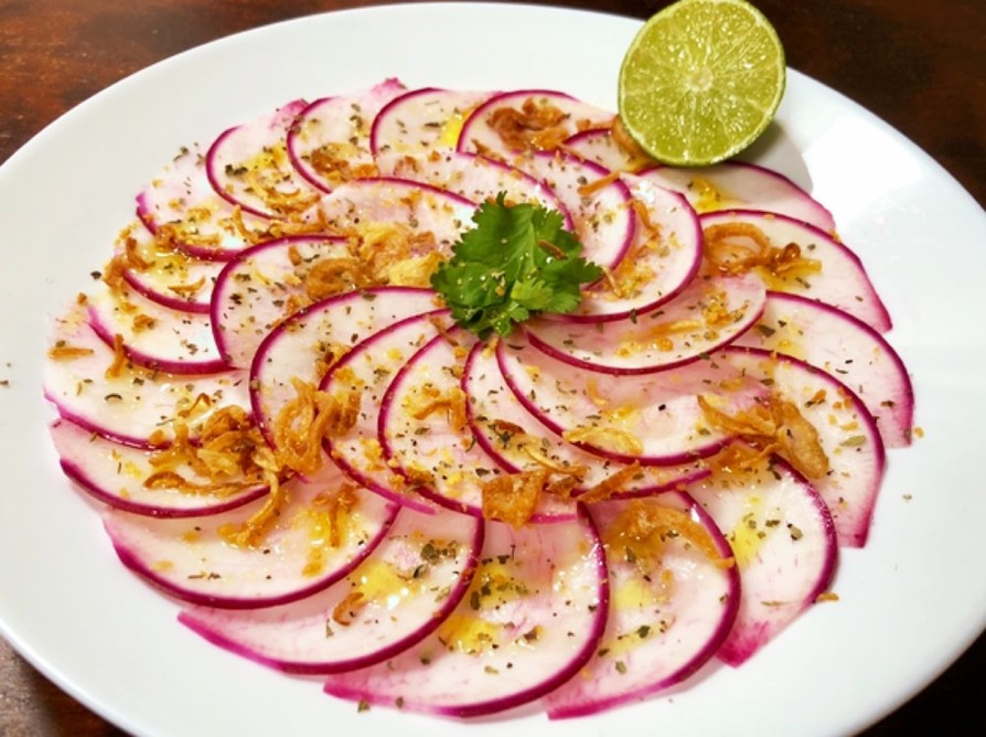 赤かぶのカルパッチョ風サラダの画像