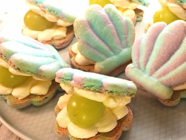 簡単シェルマカロン 貝殻のトゥンカロン レシピ 作り方 By パンダワンタン クックパッド 簡単おいしいみんなのレシピが366万品