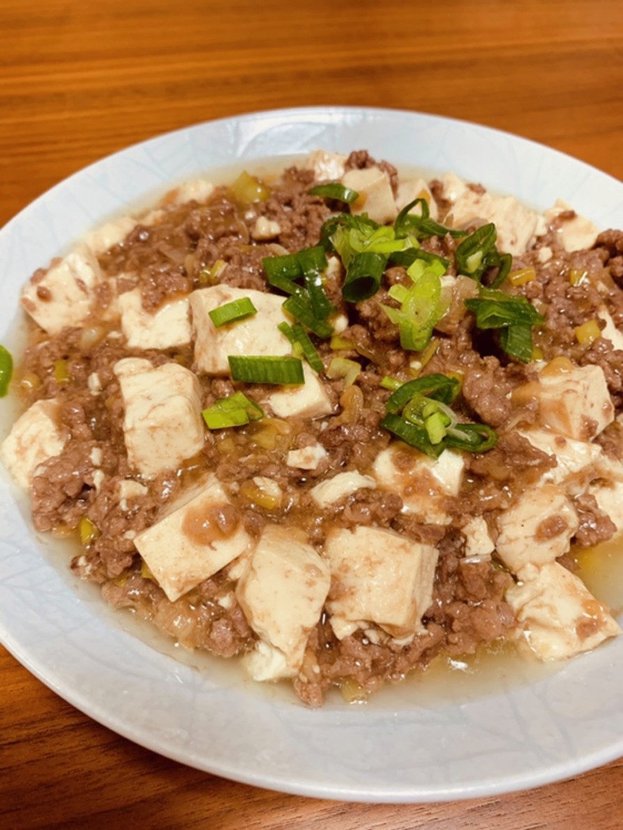 簡単♡ご飯がすすむ辛くない甘辛麻婆豆腐！の画像