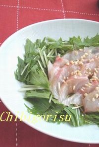 中華風✿鯛のカルパッチョ