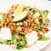 【ケト飯】豚挽肉とナッツ、豆腐のサラダ