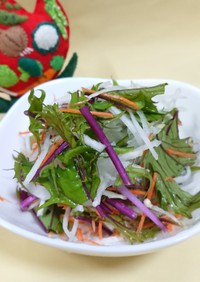 赤水菜と大根のサラダ