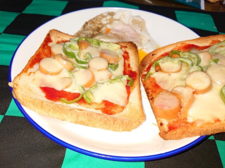 簡単、はしパンで、ピザ風トーストの画像