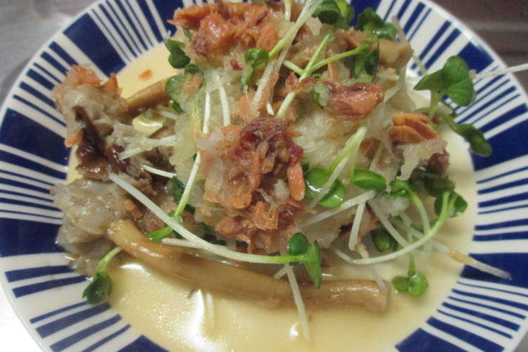 やなぎまつたけのおろし和え レシピ 作り方 By 山猿食堂 クックパッド