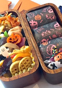 俵おにぎり ハロウィン弁当 詰め方★