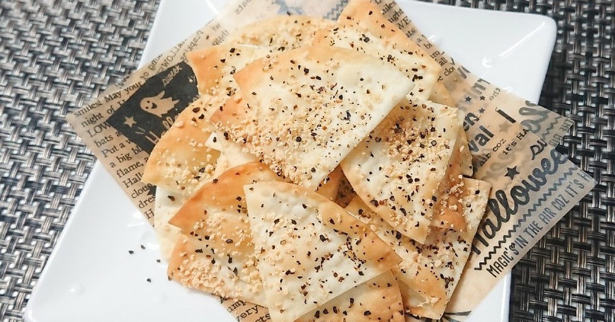 揚げない 餃子の皮おつまみチップス レシピ 作り方 By のぞみ00 クックパッド 簡単おいしいみんなのレシピが350万品