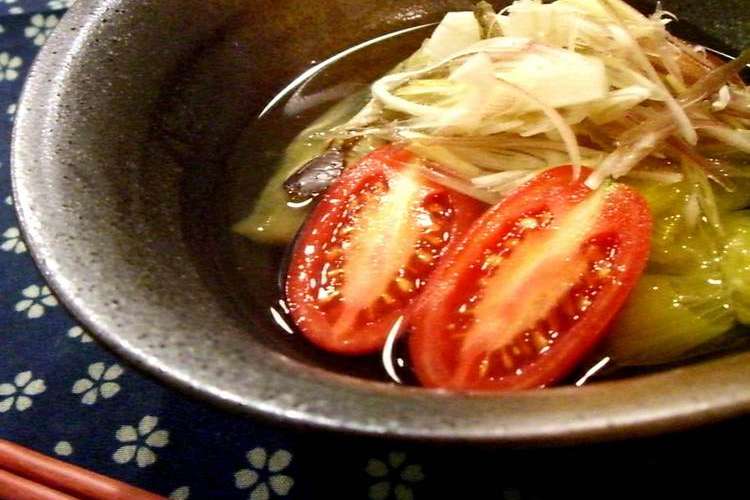 茄子の焼き浸し 花オクラ添え レシピ 作り方 By シェフミニー クックパッド 簡単おいしいみんなのレシピが358万品