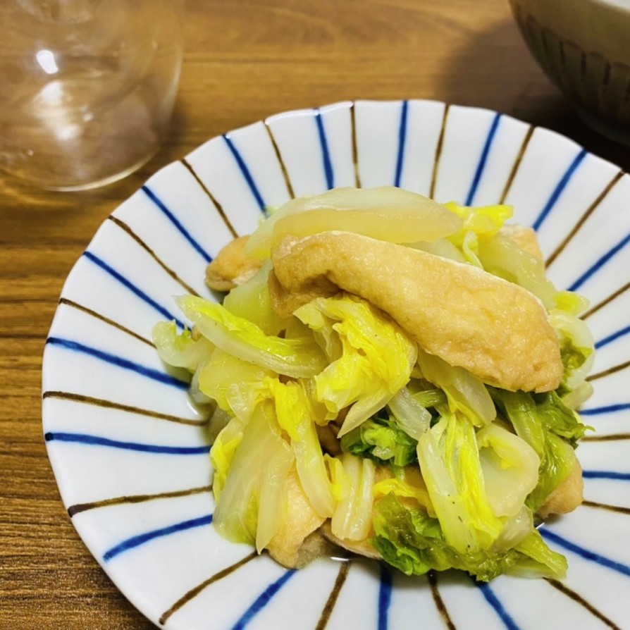 白菜と薄揚げの煮浸しの画像