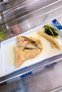 鱈タラの煮物（えのき、水菜）