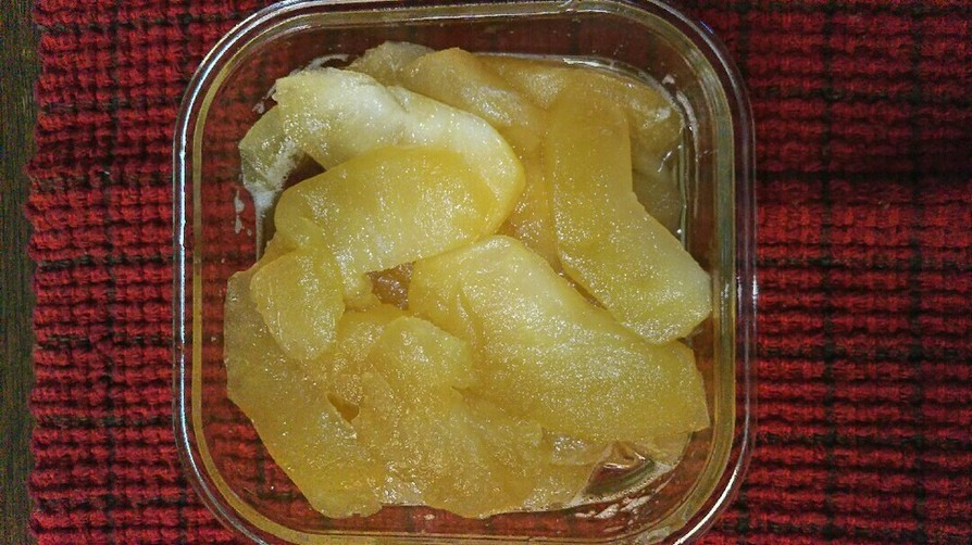 りんごの氷砂糖煮の画像