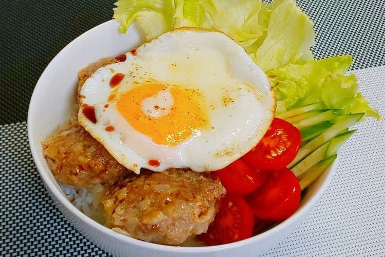 レンジで簡単照り焼きチーズロコモコ丼 レシピ 作り方 By 博多の呑兵衛 クックパッド 簡単おいしいみんなのレシピが360万品