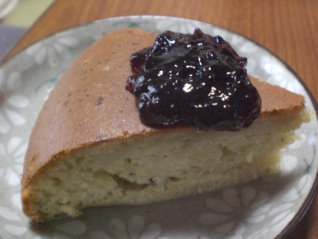 ブルーベリージャムケーキの画像