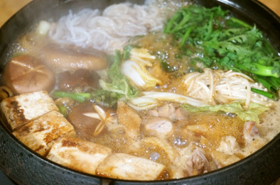 大和肉鶏のすき焼きの写真