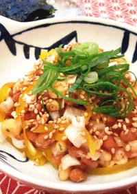 ねぎたく納豆with韓国海苔♡
