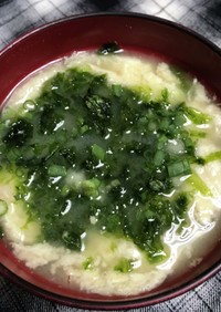 簡単レンジ☆大和芋の味噌汁