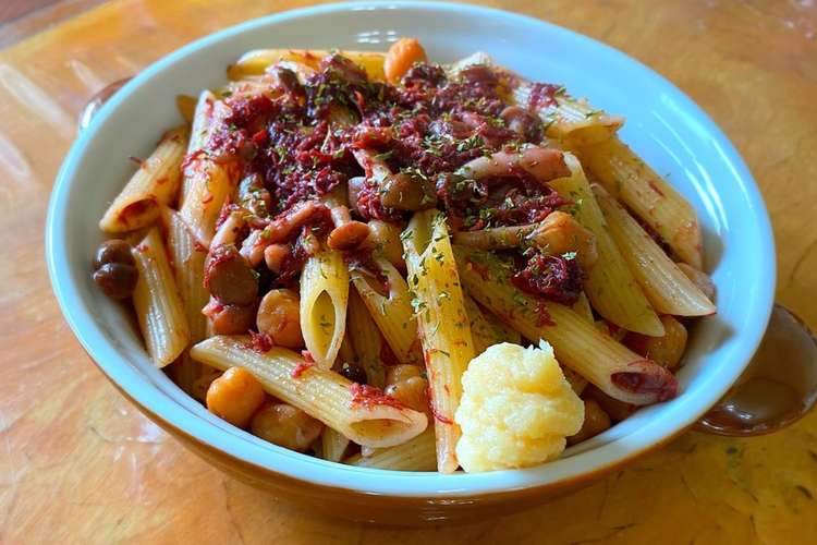 コンミートとひよこ豆の赤ワイン煮ペンネ レシピ 作り方 By 月下の旅猫 クックパッド 簡単おいしいみんなのレシピが349万品