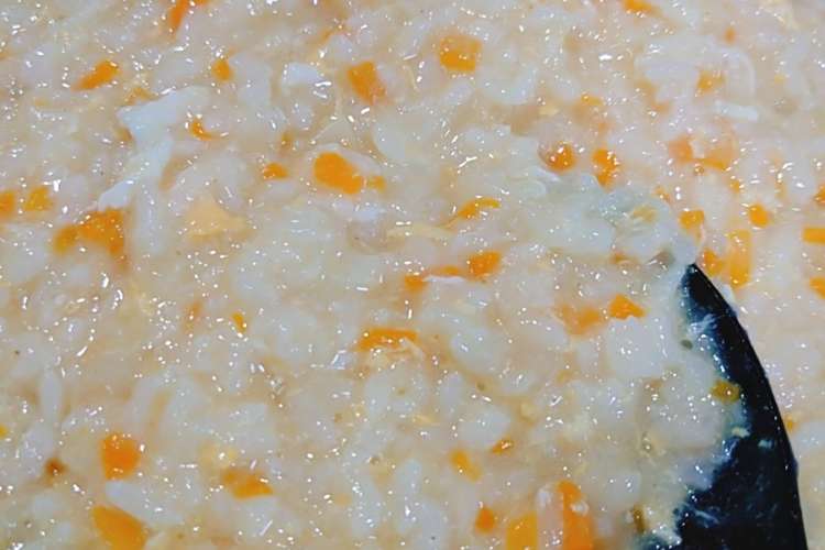 離乳食 野菜と卵の鉄分たっぷりおじや レシピ 作り方 By もぐまむ クックパッド 簡単おいしいみんなのレシピが358万品