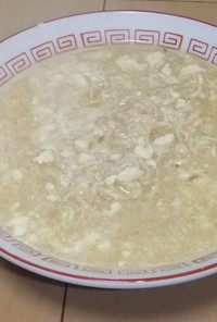 あったまる♫豆腐スープラーメン