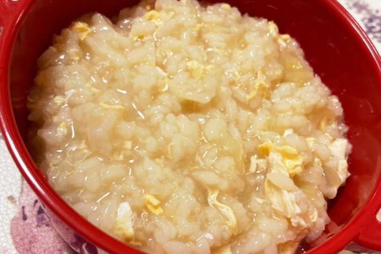 夜食にもおすすめ 美味しい卵雑炊 レシピ 作り方 By Nami Mini クックパッド 簡単おいしいみんなのレシピが351万品