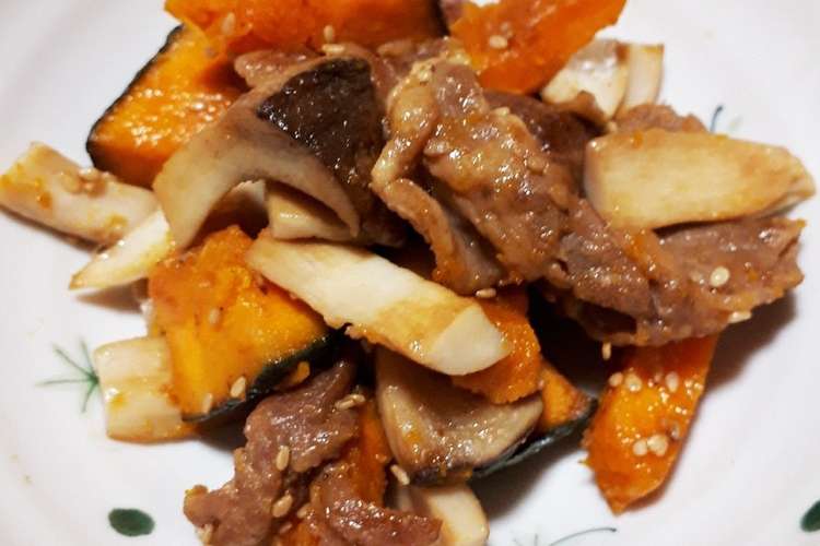 エリンギとかぼちゃの豚肉炒め レシピ 作り方 By もふもふクロさん クックパッド 簡単おいしいみんなのレシピが352万品