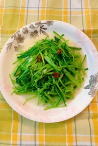 壬生菜のペペロンチーノ風