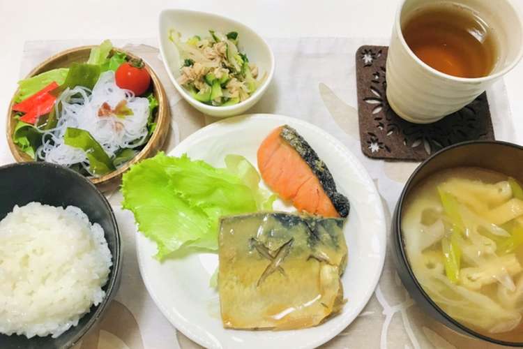 お魚メインの夕飯献立 ヘルシーメニュー レシピ 作り方 By 体裁よく クックパッド 簡単おいしいみんなのレシピが350万品