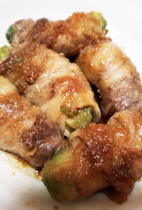 アボカド肉巻き❀生姜焼き風