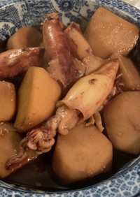 【新潟料理】イカと里芋の煮付け