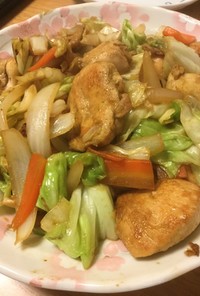 速攻レシピ！鶏肉の野菜炒め(カレー味)