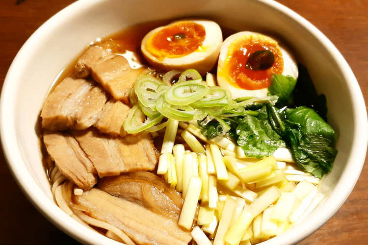 焼豚 黄ニラ 味付け玉子の温かい蕎麦 レシピ 作り方 By Guzavie クックパッド 簡単おいしいみんなのレシピが366万品