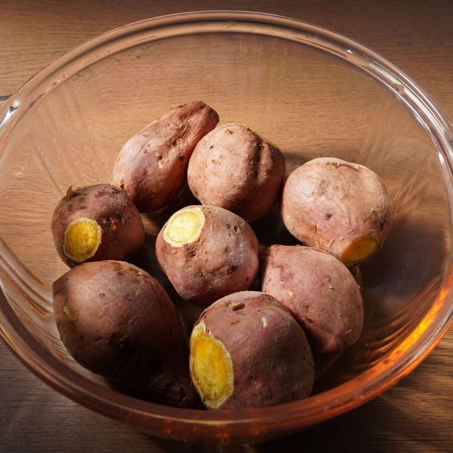 レンジで簡単、さつま芋の蒸し方の画像
