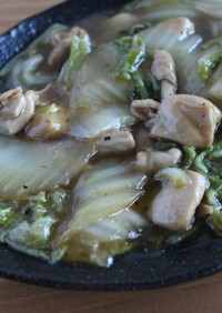 白菜と鶏肉のうま煮