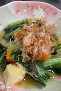小松菜とゴボウの煮物