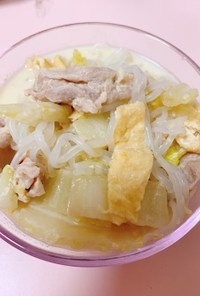 簡単！豚バラと白菜の豆乳スープ