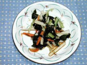 長芋とわかめのサラダ