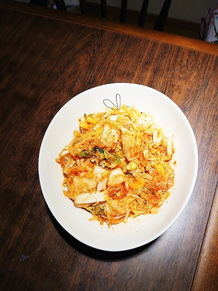 韓国キムチの素で塩漬け白菜キムチ❁✿✾ の画像