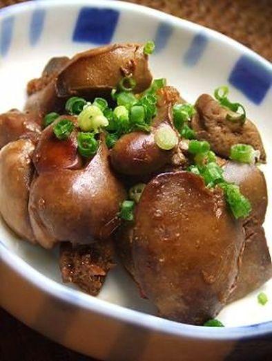 ふっくら♪鶏レバーの生姜ポン酢煮♡の写真