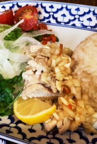 炊飯器で簡単カオマンガイ　-南海鶏飯-