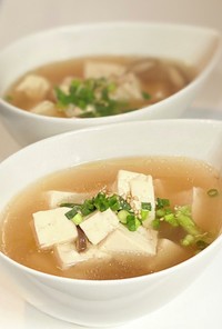簡単！豆腐と乾燥小海老の中華スープ