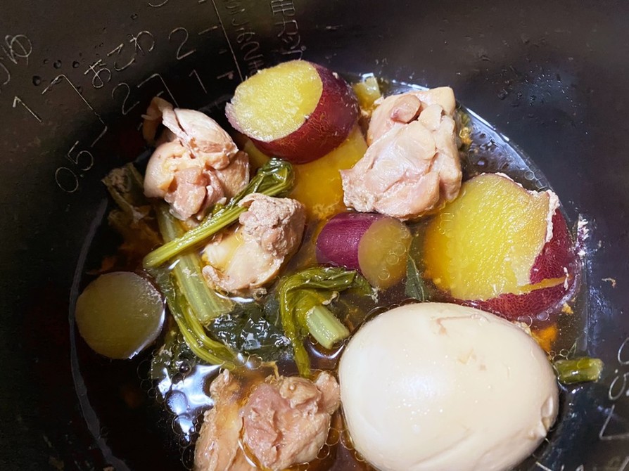 炊飯器で簡単鶏肉とさつまいもの煮物の画像