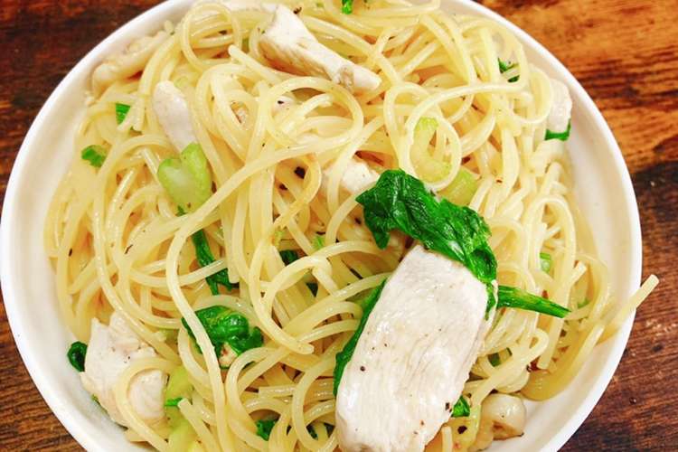 鶏むね肉とセロリのエスニックパスタ レシピ 作り方 By 藤井２１ クックパッド 簡単おいしいみんなのレシピが360万品