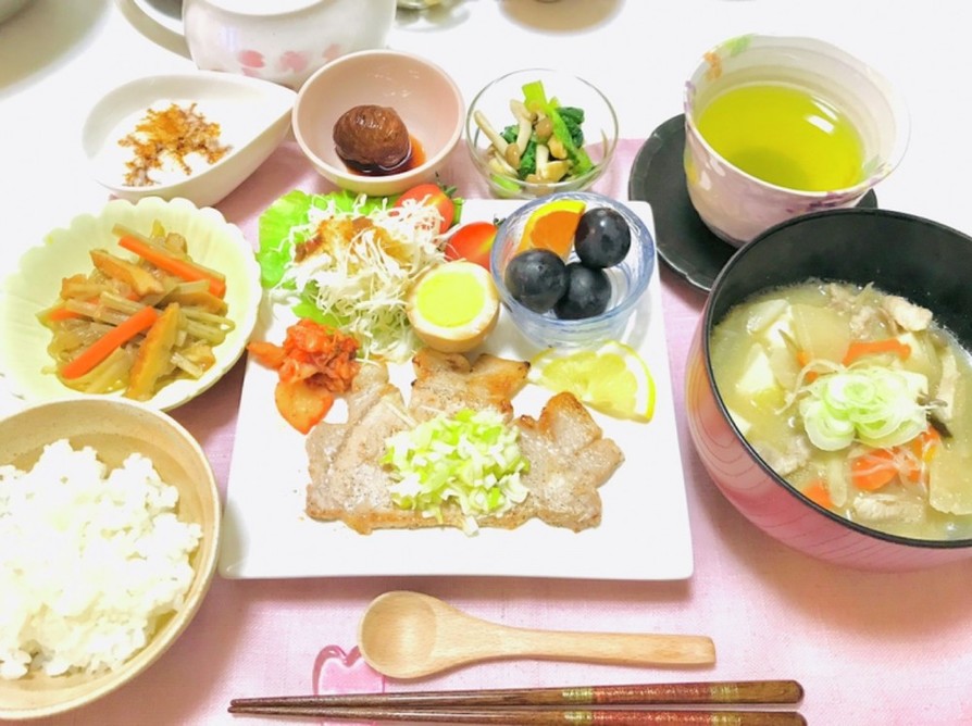 和食バランスメニュー・今晩の夕食の画像