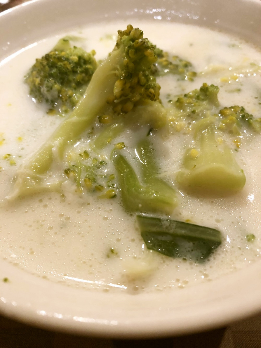シチュールーで簡単ブロッコリースープの画像