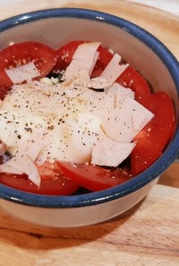 小松菜&トマトの温玉サラダ